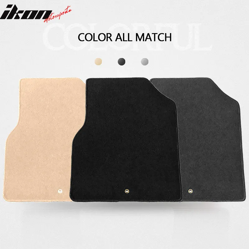 Car Floor Mat for 2007-2013 Acura MDX Black Front Rear  Nylon 3 PCS