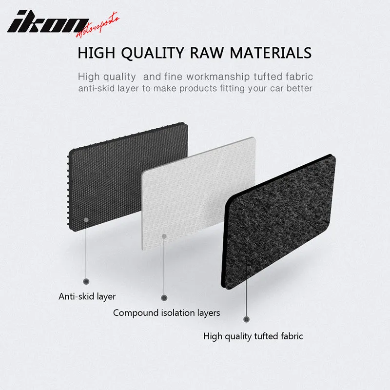 Car Floor Mat for 2014-2021 Mazda 6 Black Front Rear  Nylon 4 PCS