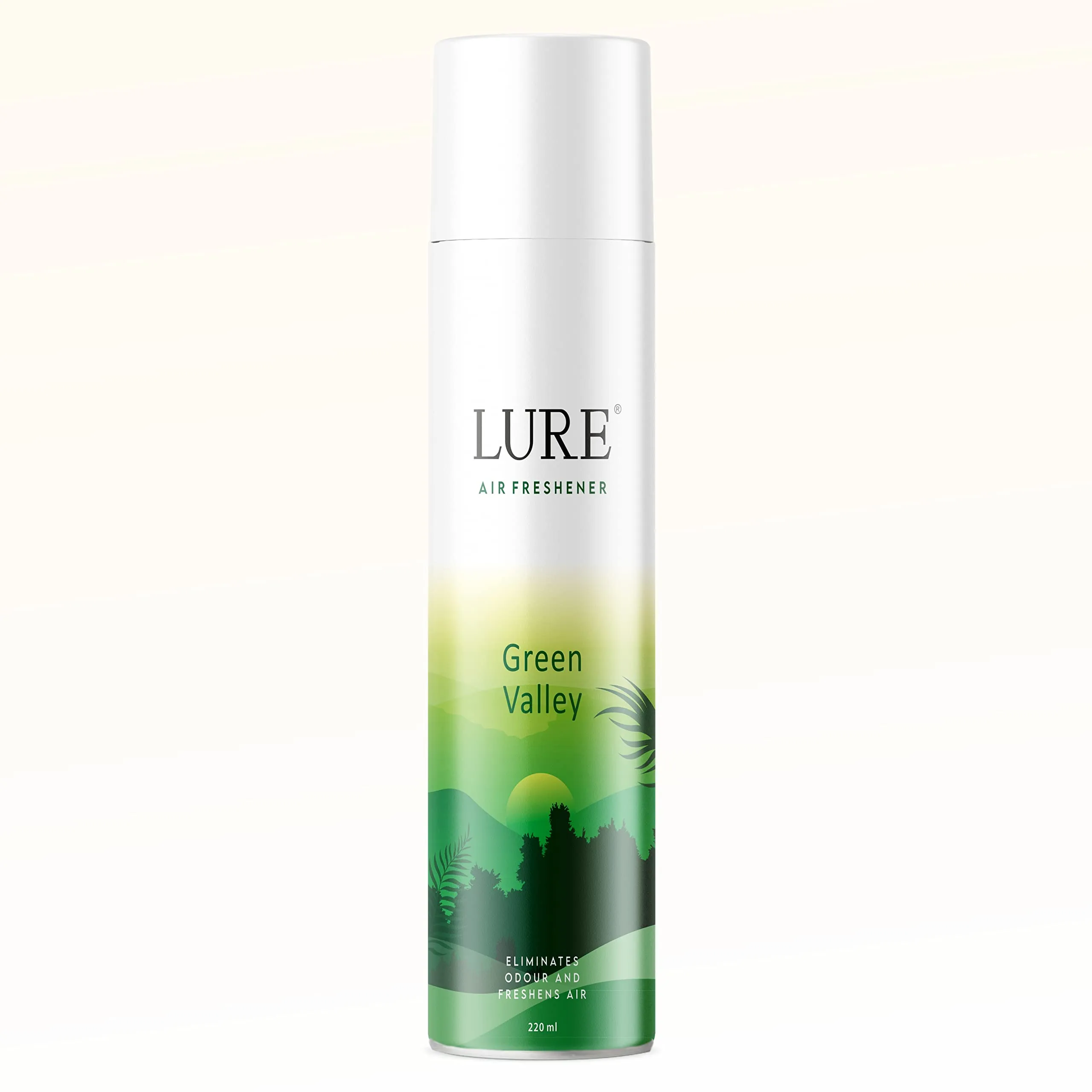 Lure Room Air Freshener for Home And Office - Green Valley Combo (Pack of 6, 220ml each)
