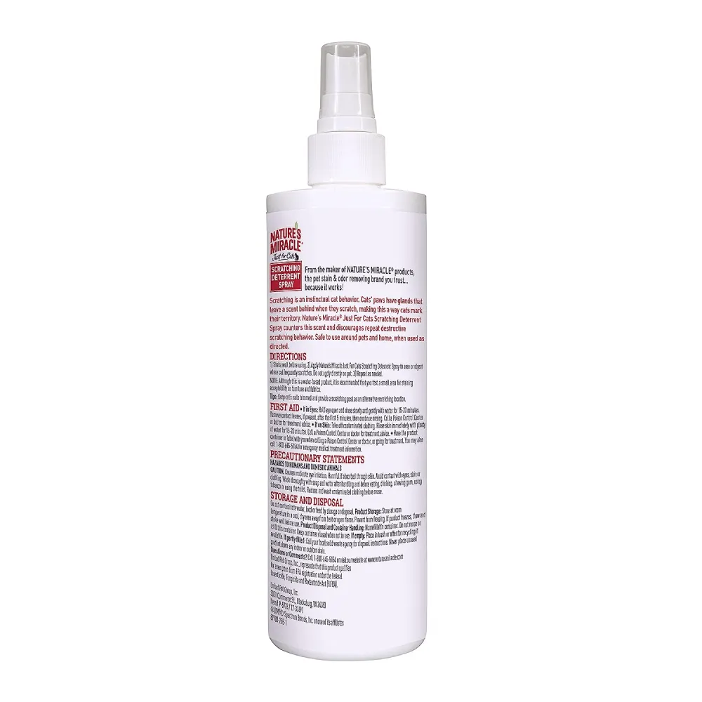 Natures Miracle Scratching Deter Spray for Cats