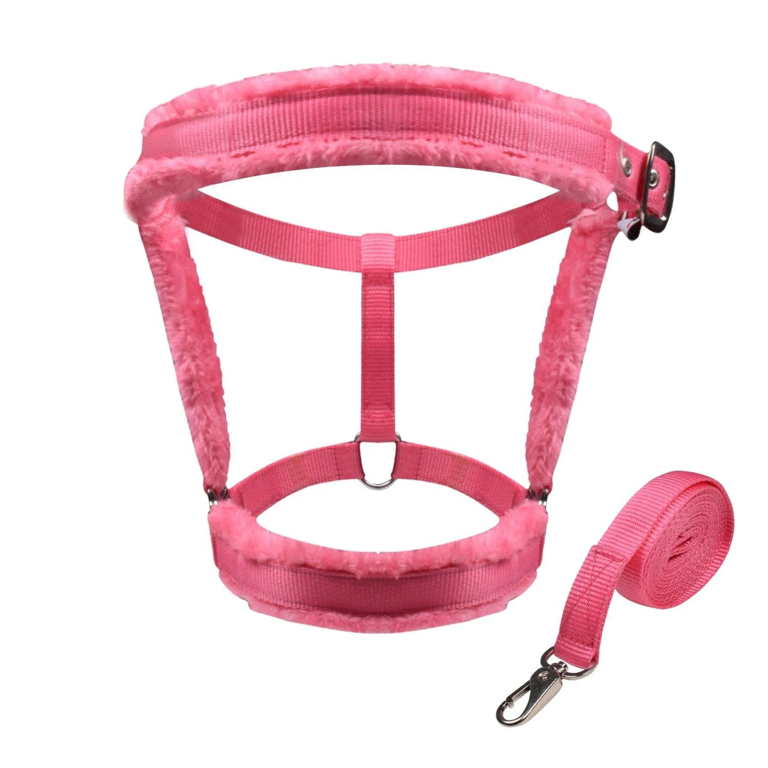 Royalian Equestrian Horse Nylon Fleece Padded Halter With Nylon Lead